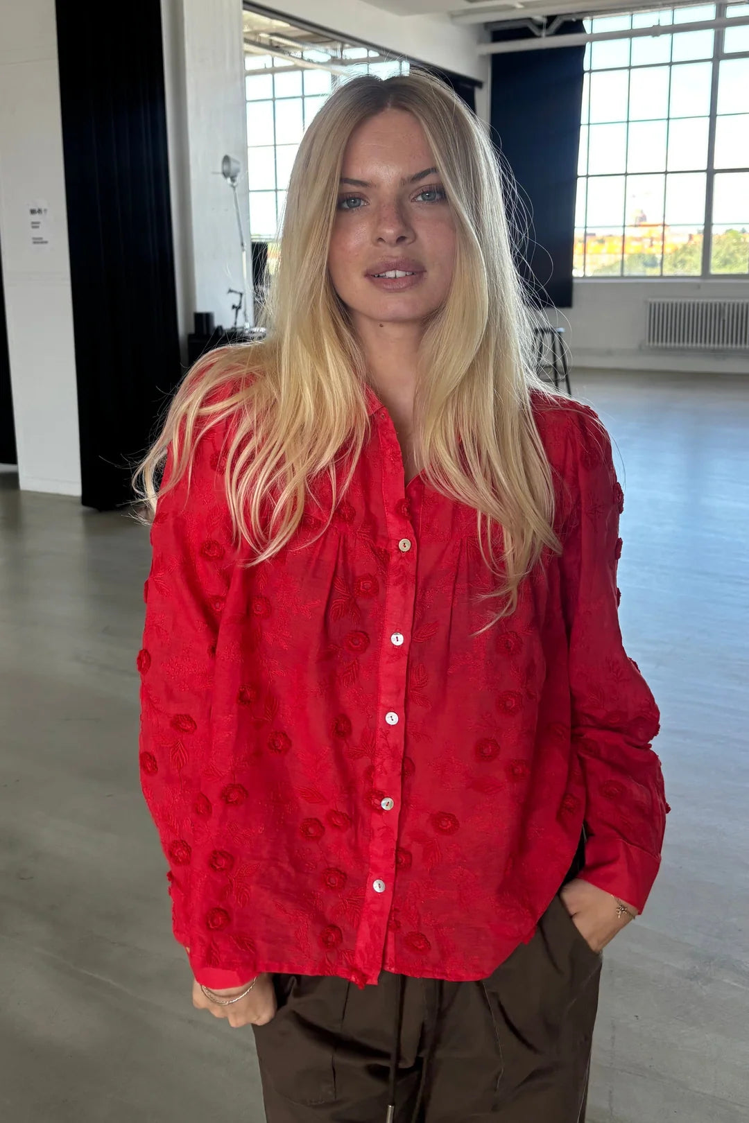 Minna Long Sleve - Rød