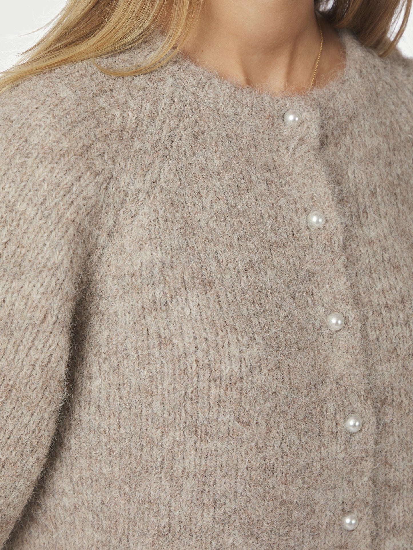Amaya Fluffy knit cardigan