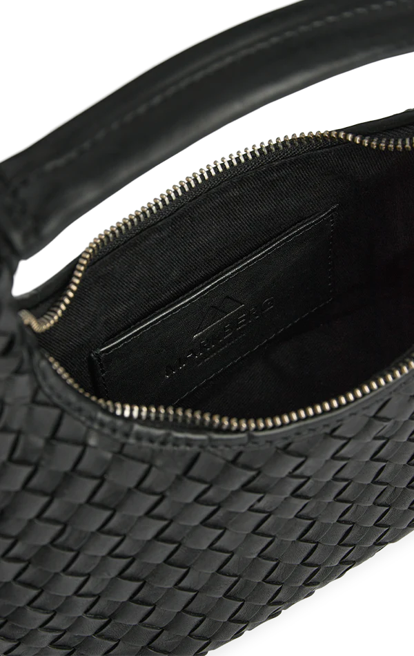 Hayma Handbag, Weave Black
