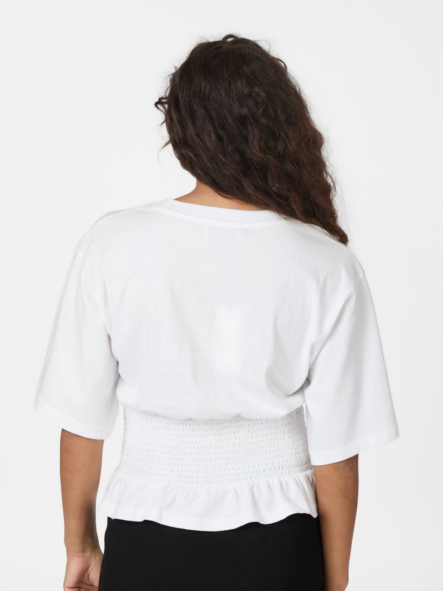 Dray boxy smock top
