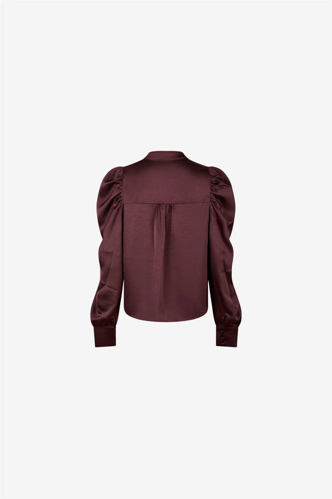 Rosslyn Heavy Sateen blouse - Burgunder