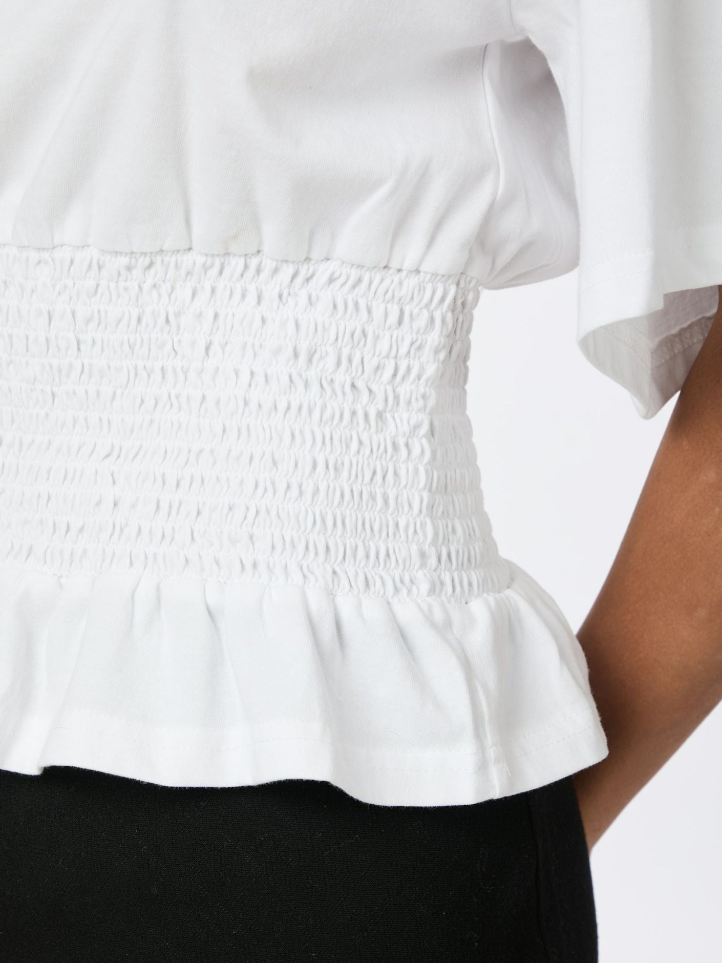 Dray boxy smock top