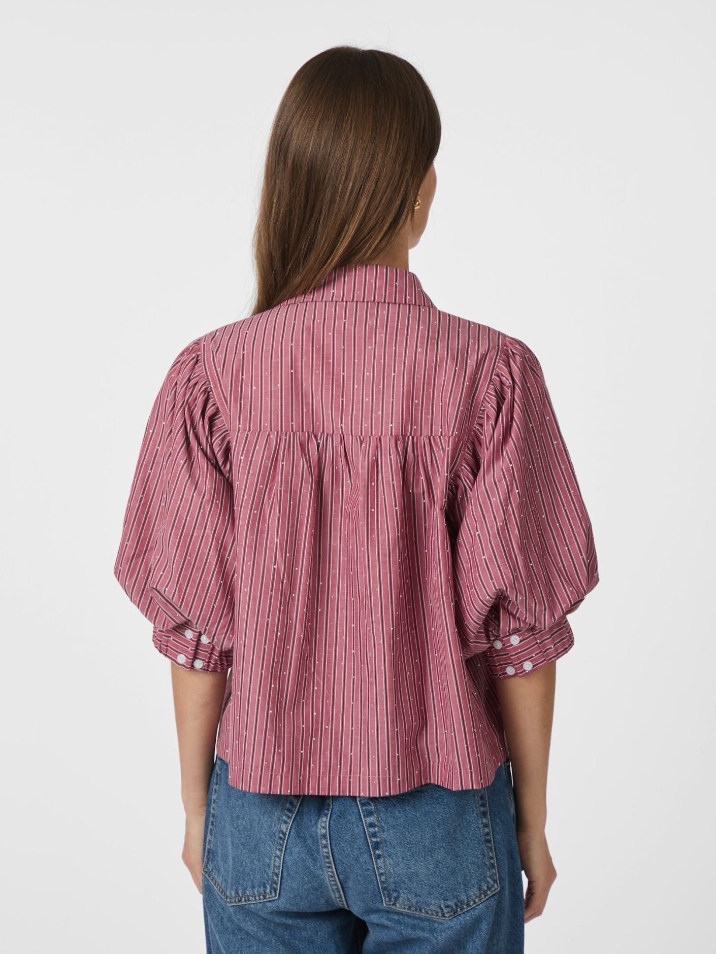 Etta soft stripe stone shirt
