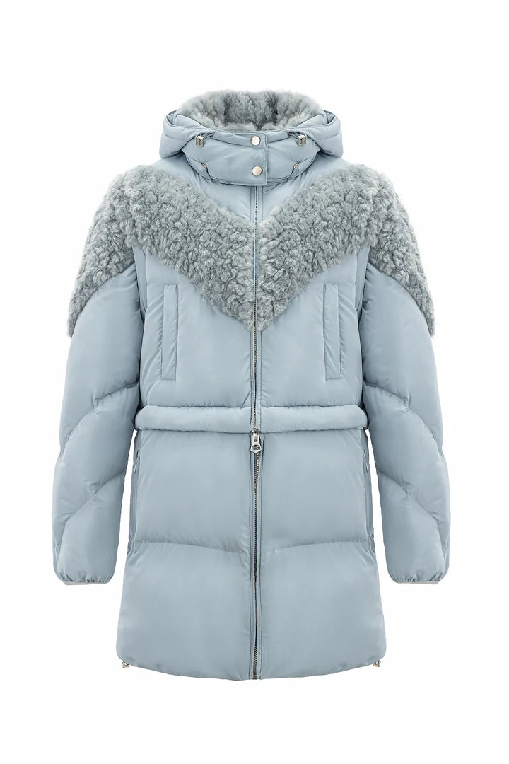 Padded Coat-SeaFoam