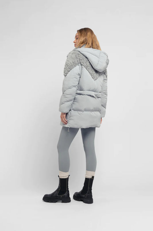 Padded Coat-SeaFoam