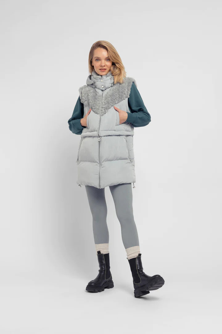 Padded Coat-SeaFoam