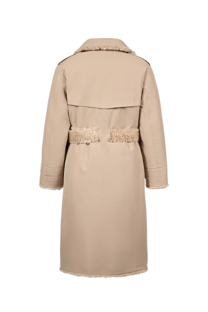 Reversible shower-proof Trench coat Camel