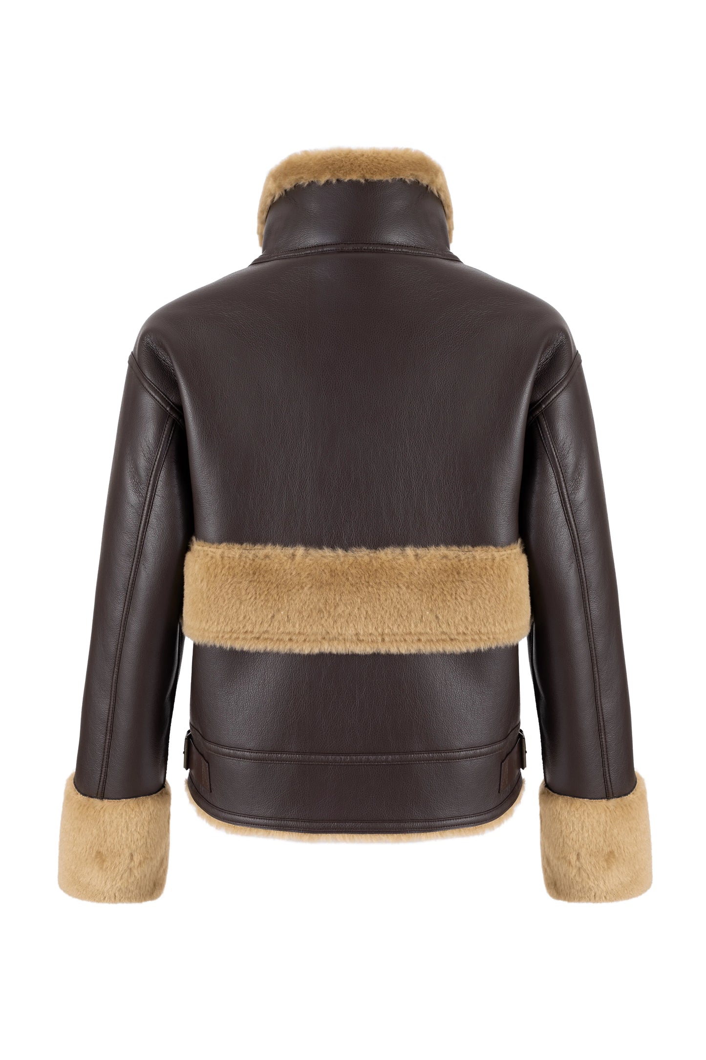 PU Bonded Fur choc/Caramel