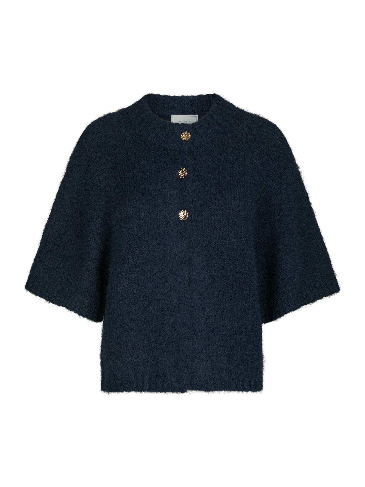 Benuta Fluffy Knit Cardigan Marineblå FORHÅNDSORDRE