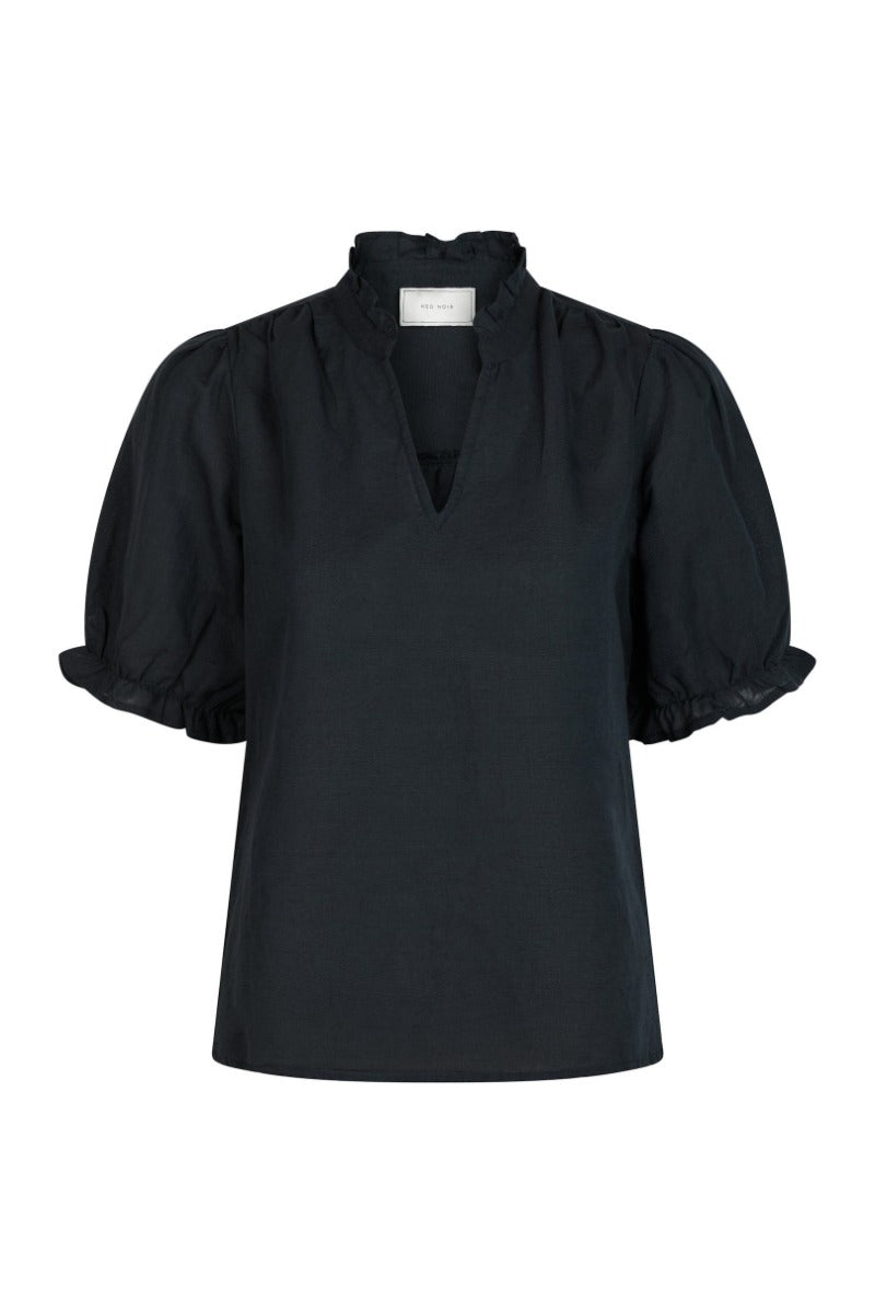 Odesa linen blouse navy
