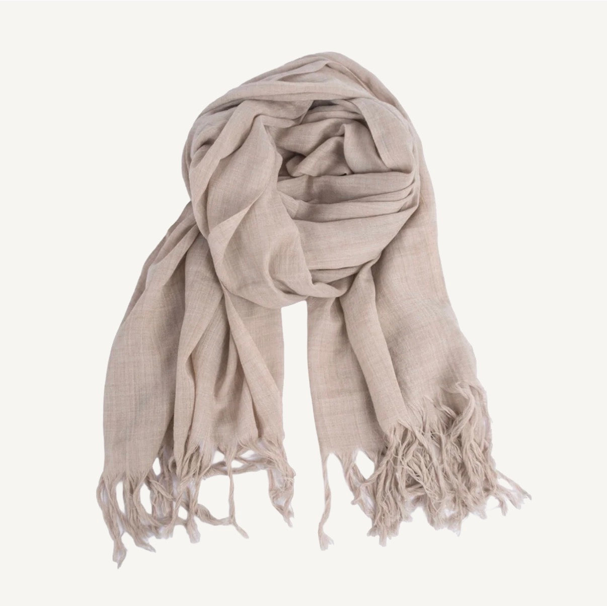 Scarves, Wool 100x200 Beige