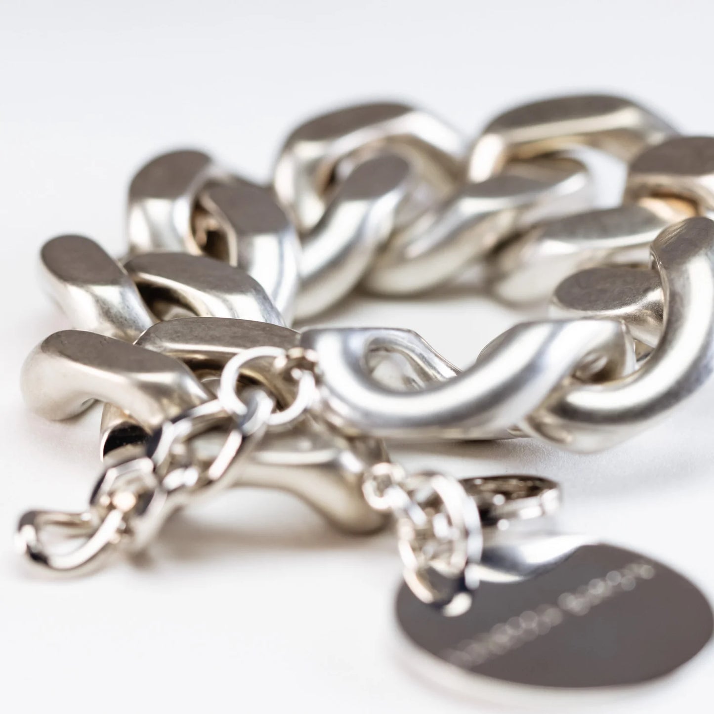 Flat Chain Bracelet-Silver Vintage