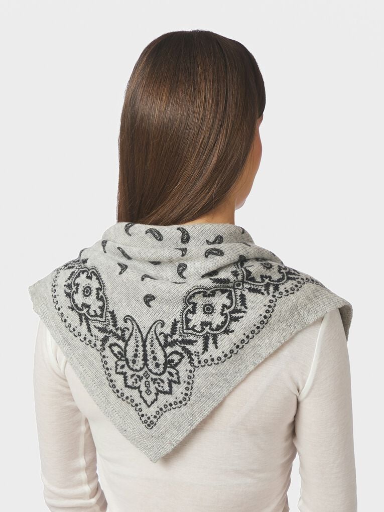 Adelina paisley scarf - Grey