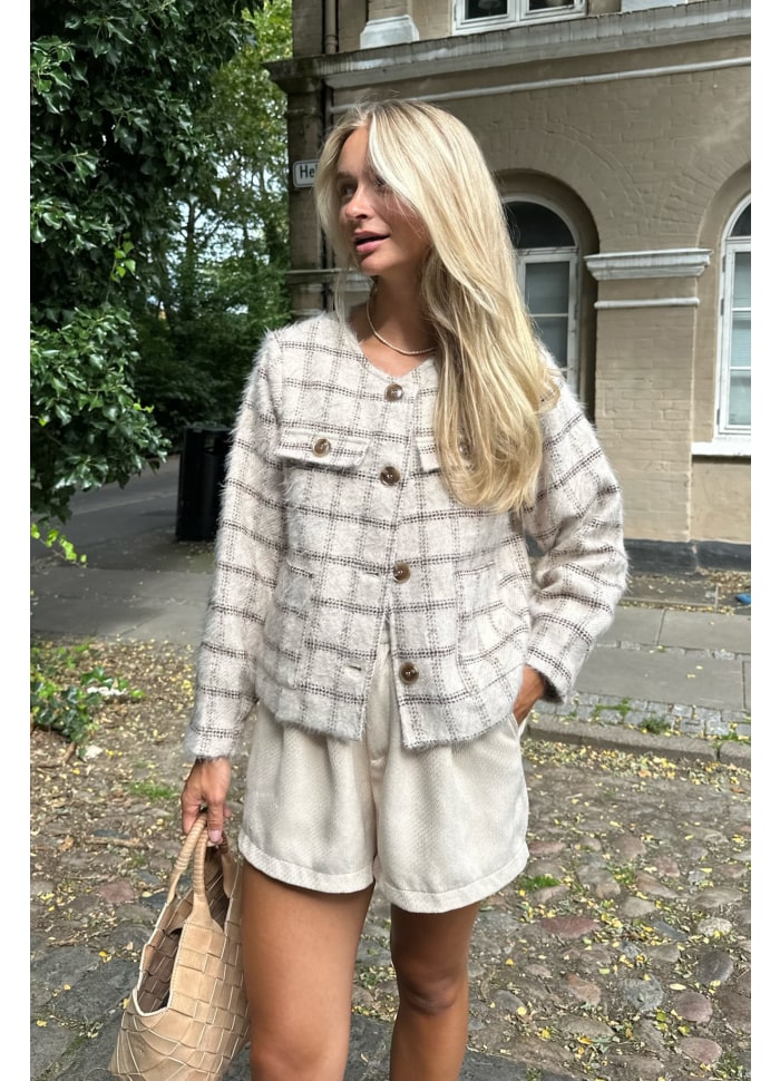 Forhåndsordre (uke 41) Ellinor jacket Beige/Brown Checks