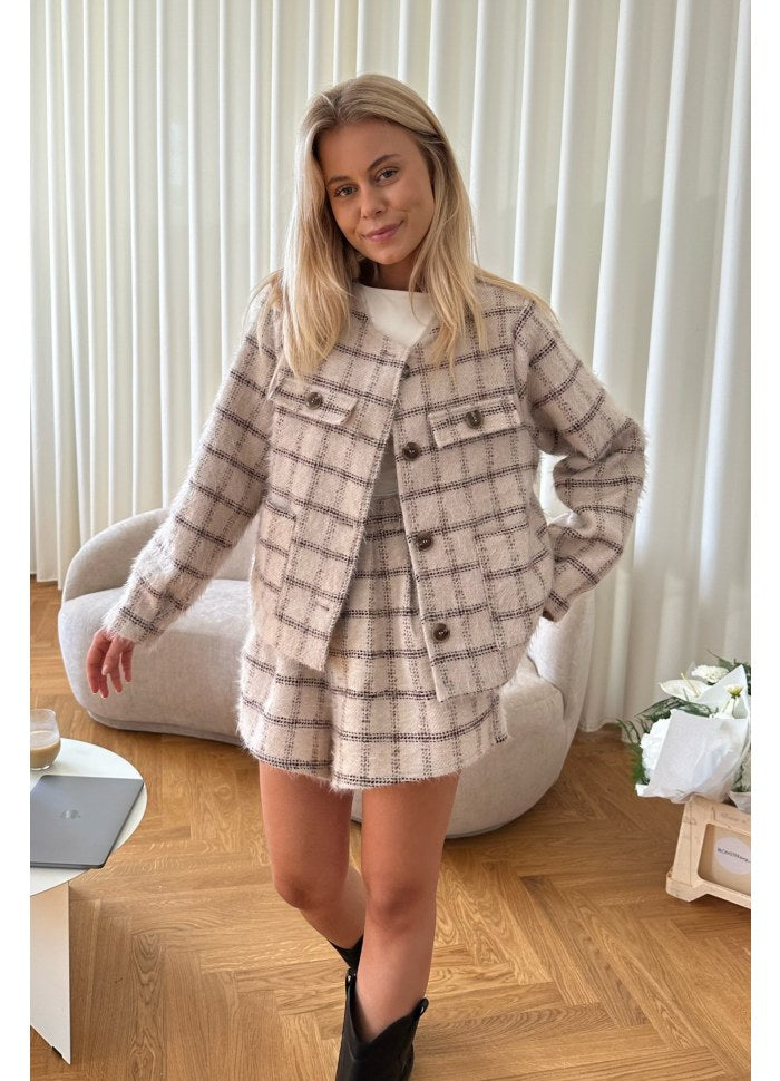 Forhåndsordre (uke 41) Ellinor jacket Beige/Brown Checks