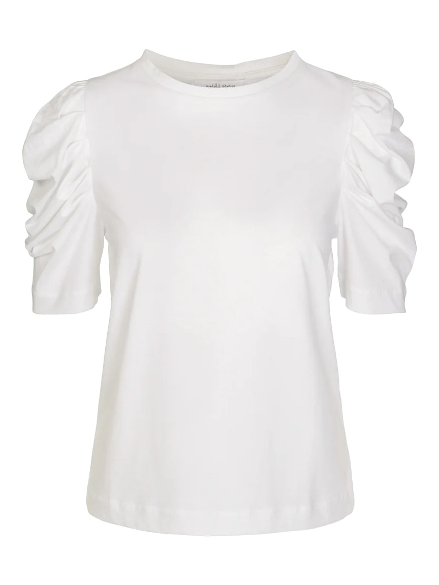 Empire SS Blouse-Optical White