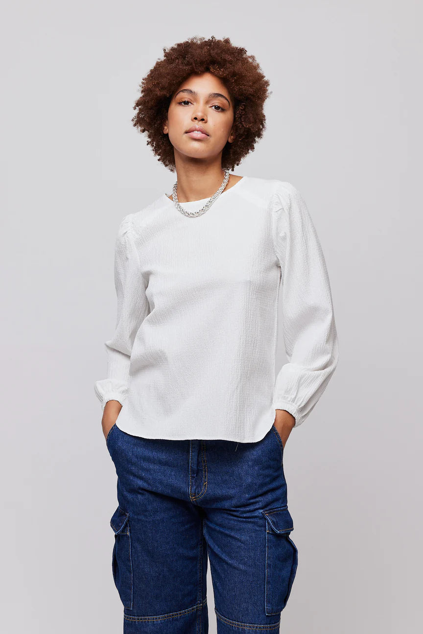 Mercer Blouse-Cloud Dancer