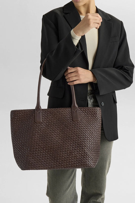 Wren Shopper, Weave Dark Brown