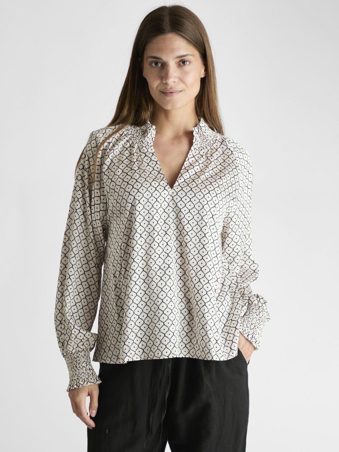 Stone moroccan time blouse