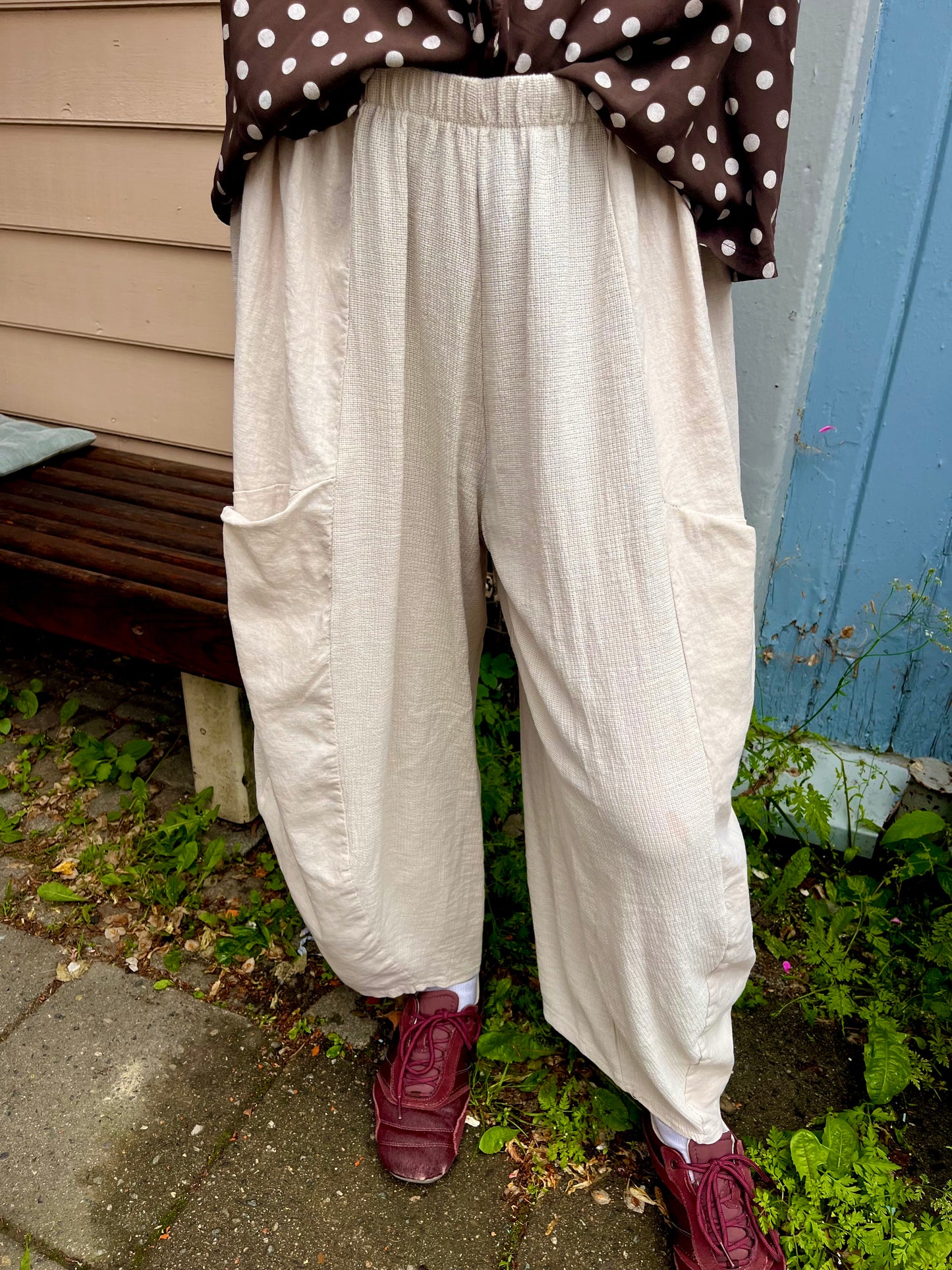 Linen pocket pant