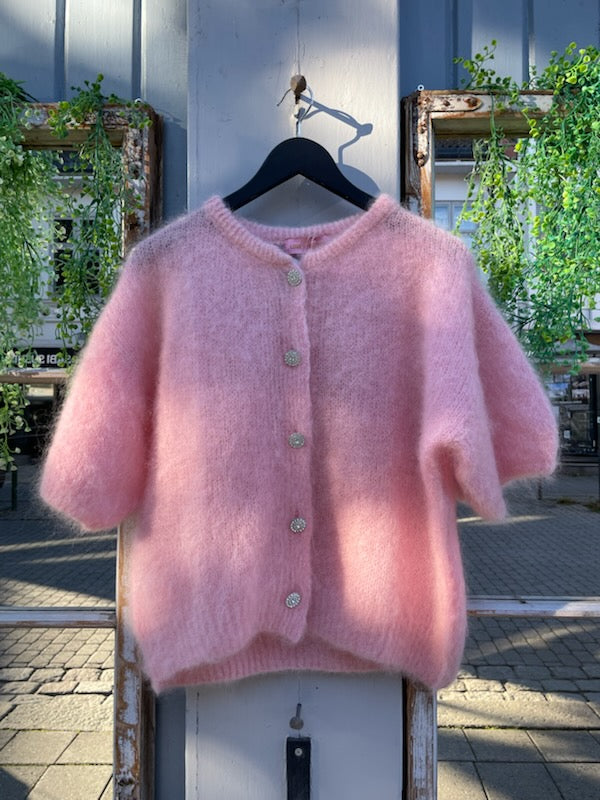 Diamond mohairkofta Pudderrosa