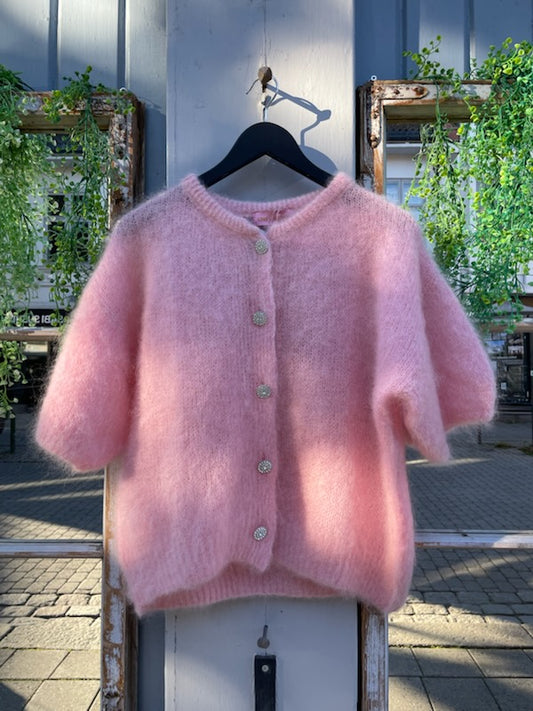 Diamond mohairkofta Pudderrosa