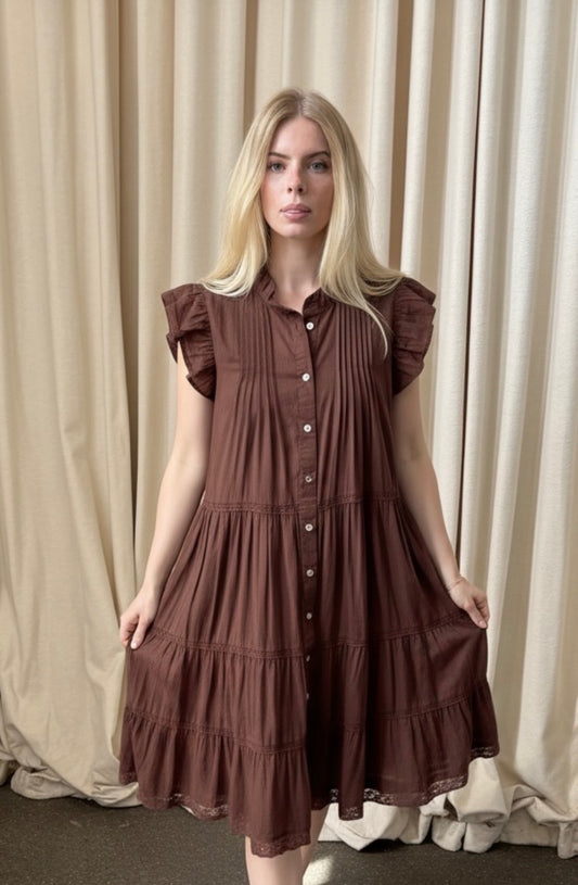 Audrey Dress Brown