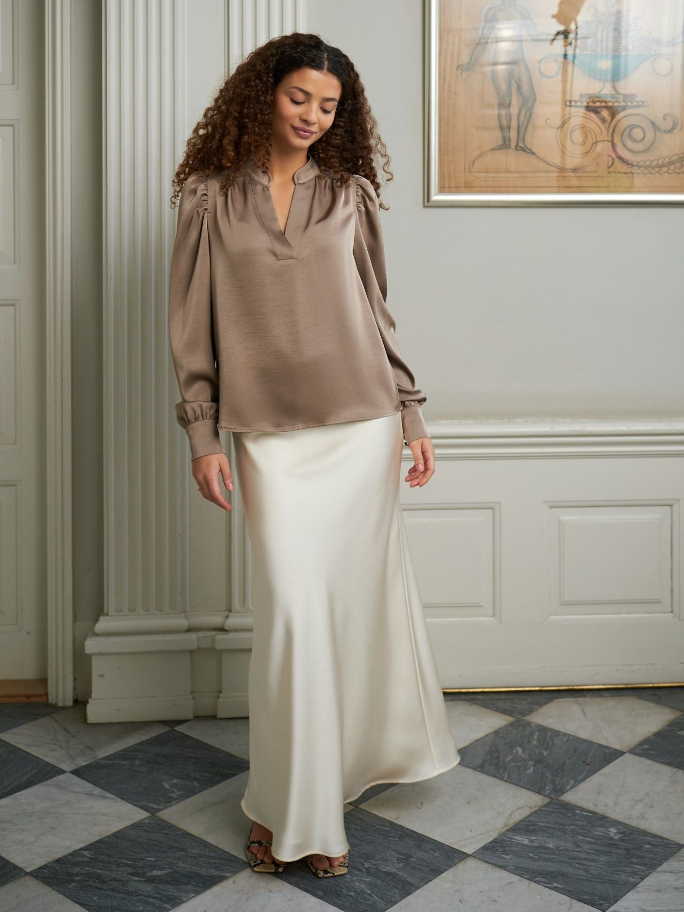 Rosslyn Heavy Sateen blouse