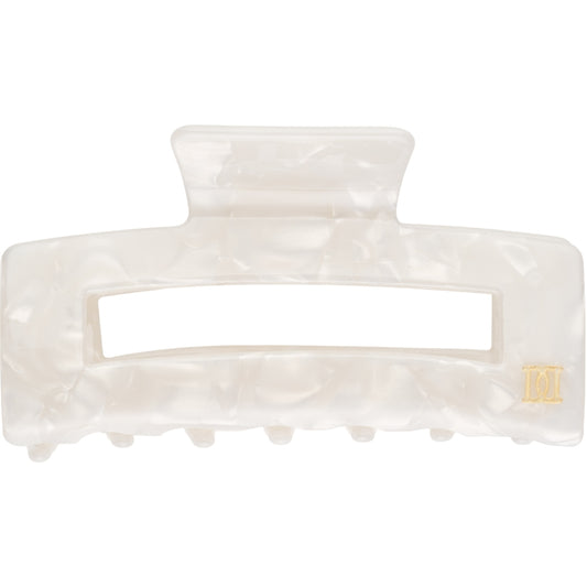 Square Hair Claw Large - Off White
