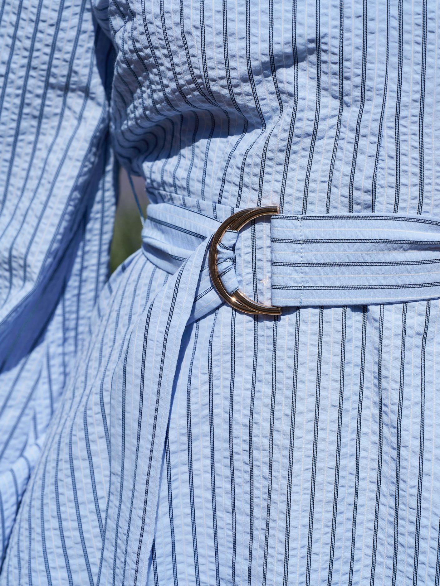 Felice striped crepe dress