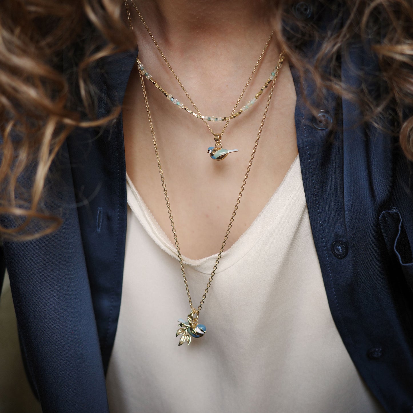 Blue Tip Necklace