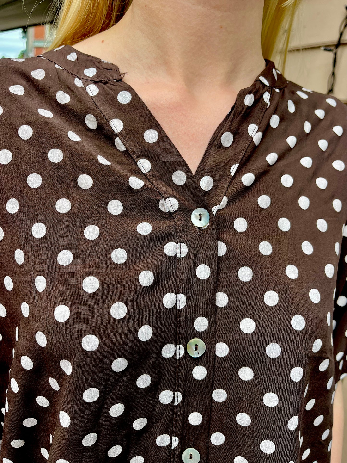 Viskose dott blouse