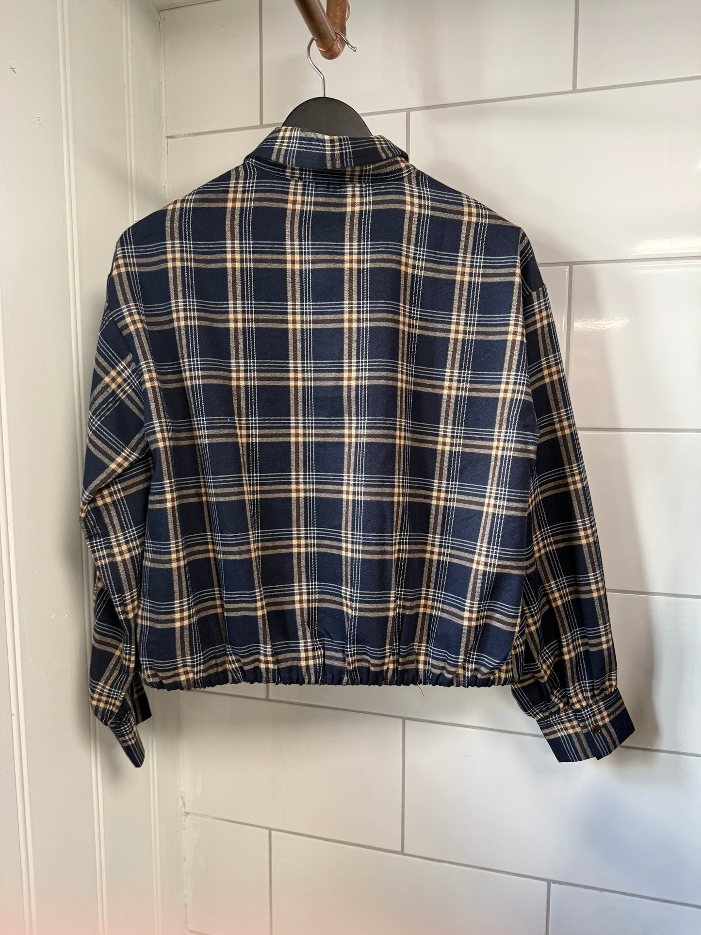 Shari Check Navy