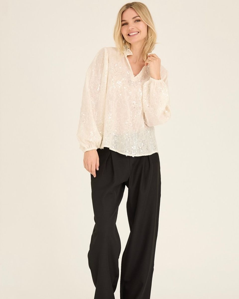 Grete sequin blouse