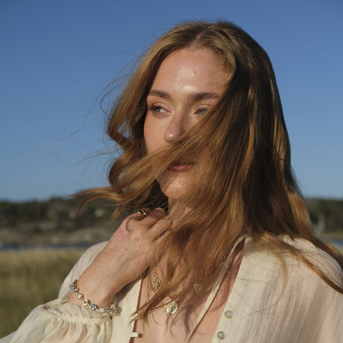 Solstice gold big bracelet