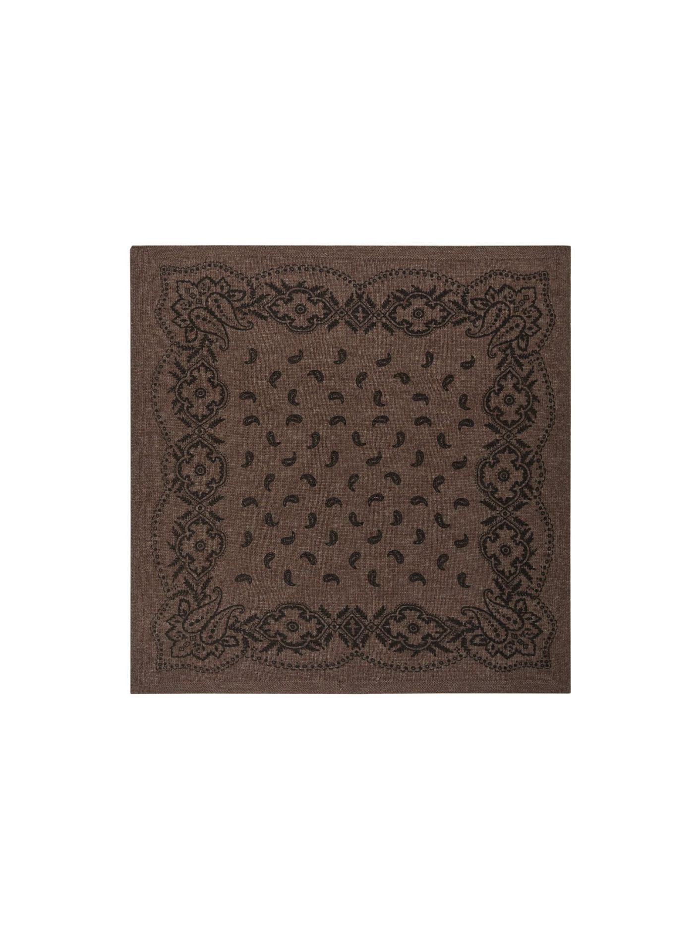 Adelina paisley scarf - Brun