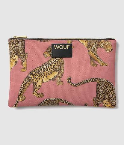 Blush Leopard XL Pouch bag