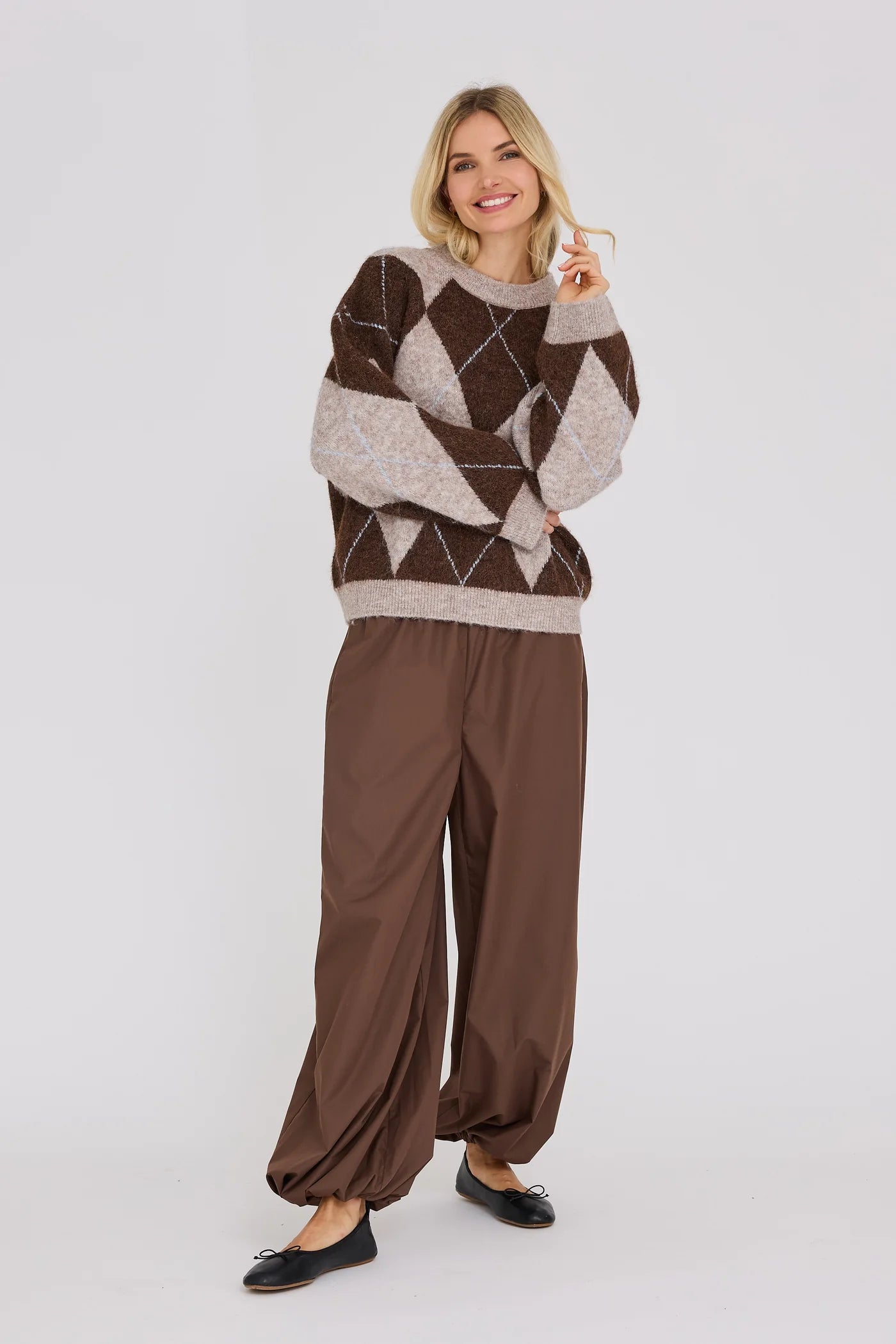 Harlekin knit pullover