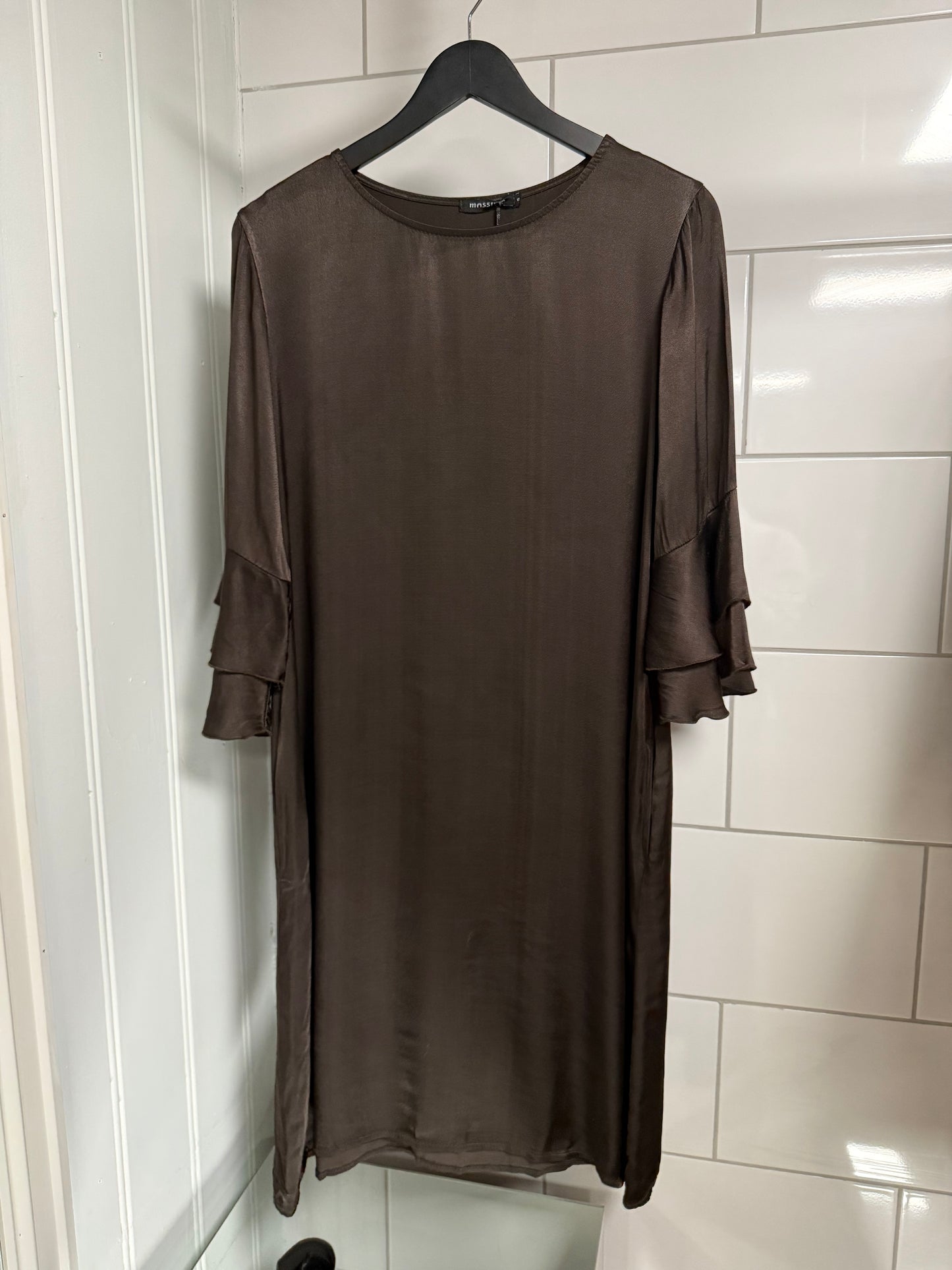 Satin frill dress