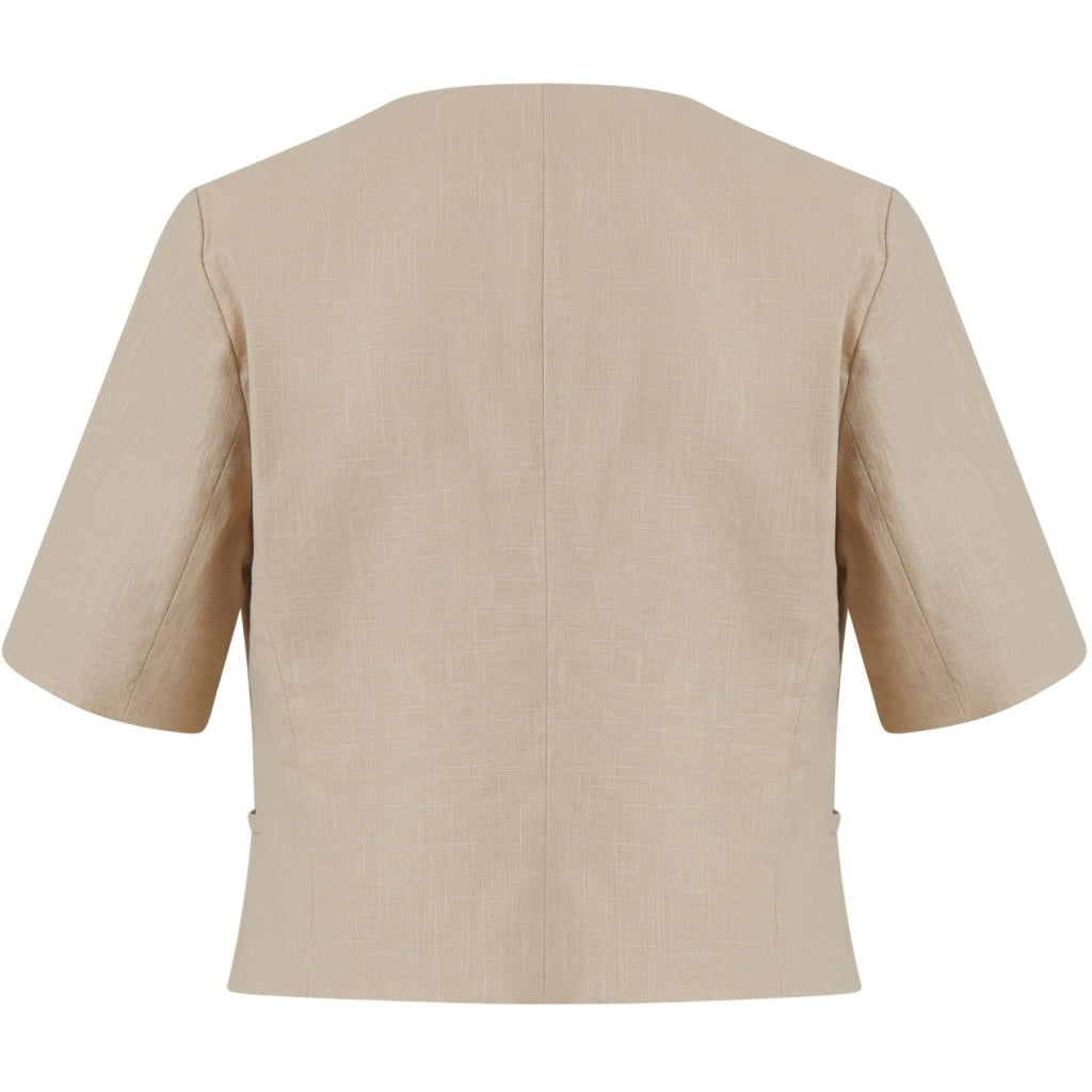 Cropped blazer with short sleeves