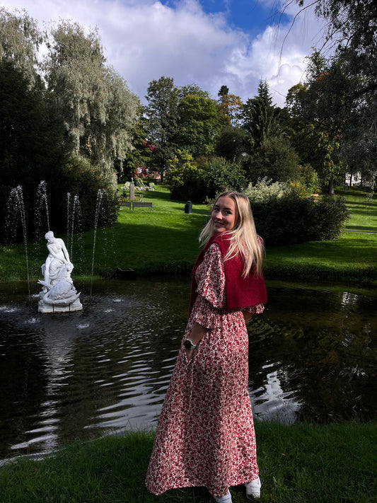 Kjole Print Viskose Red