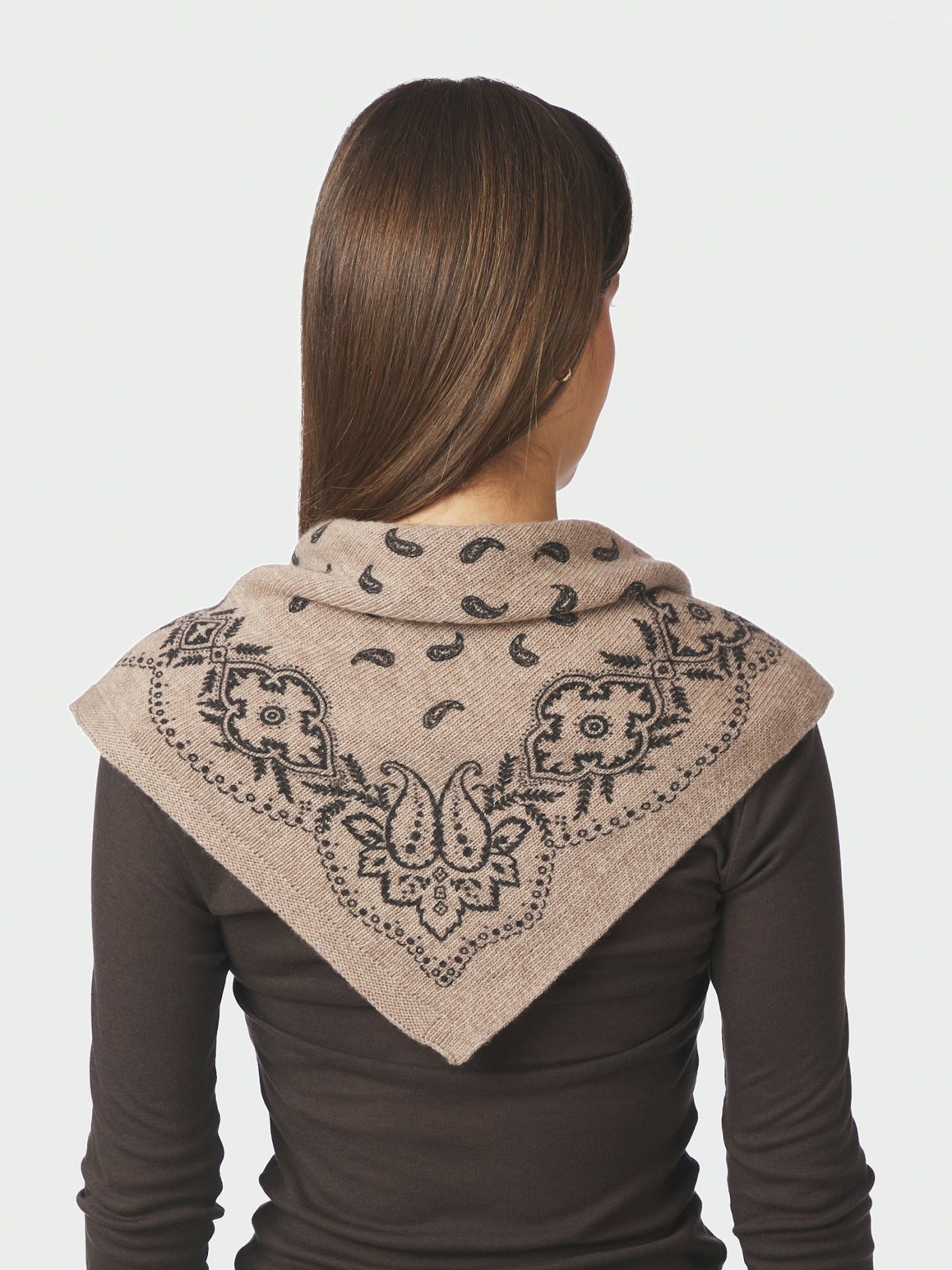 Adelina paisley scarf - Beige