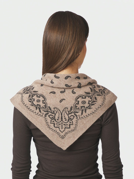 Adelina paisley scarf - Beige