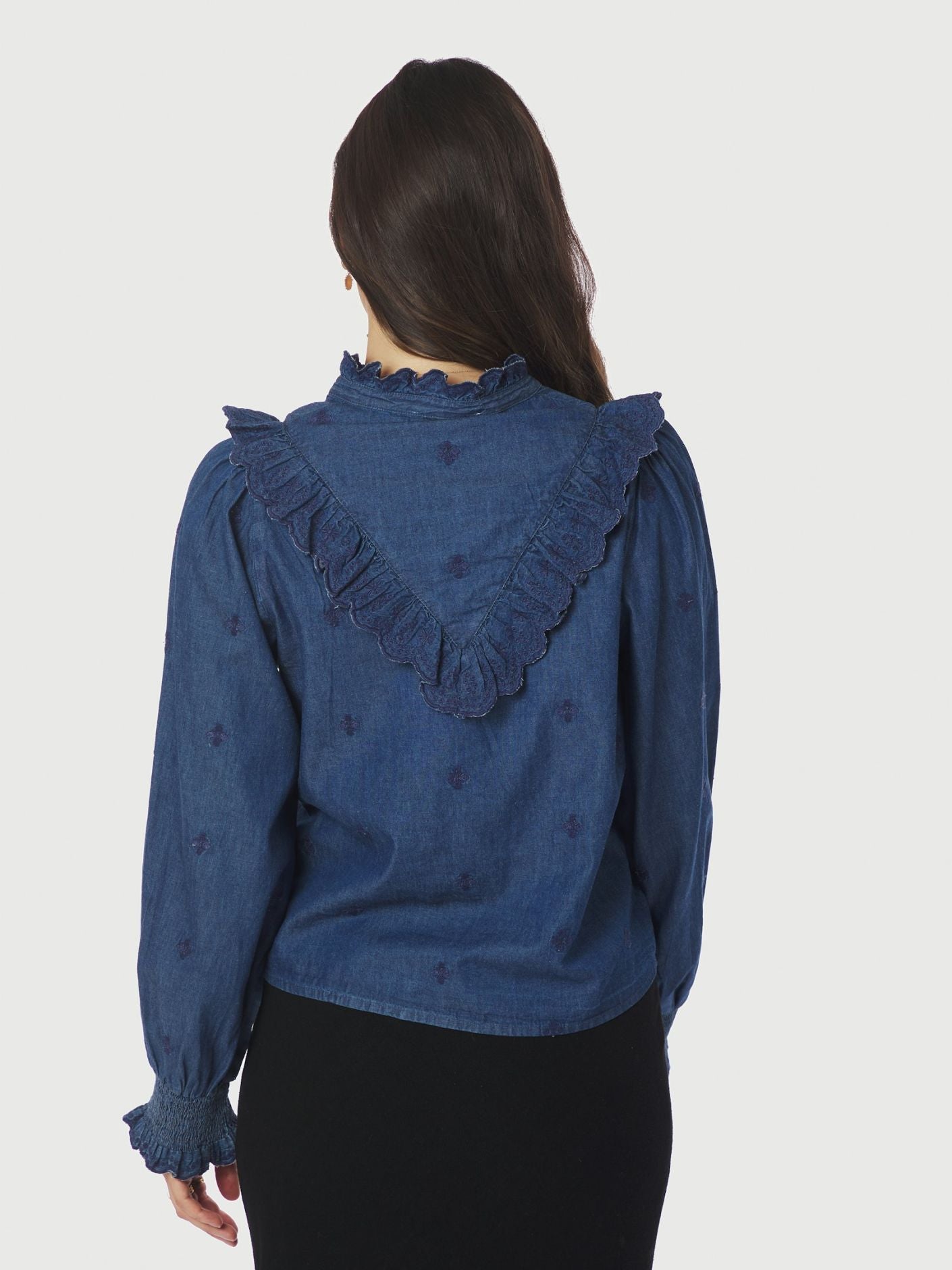 Dega Denim Blouse FORHÅNDSBESTILLING