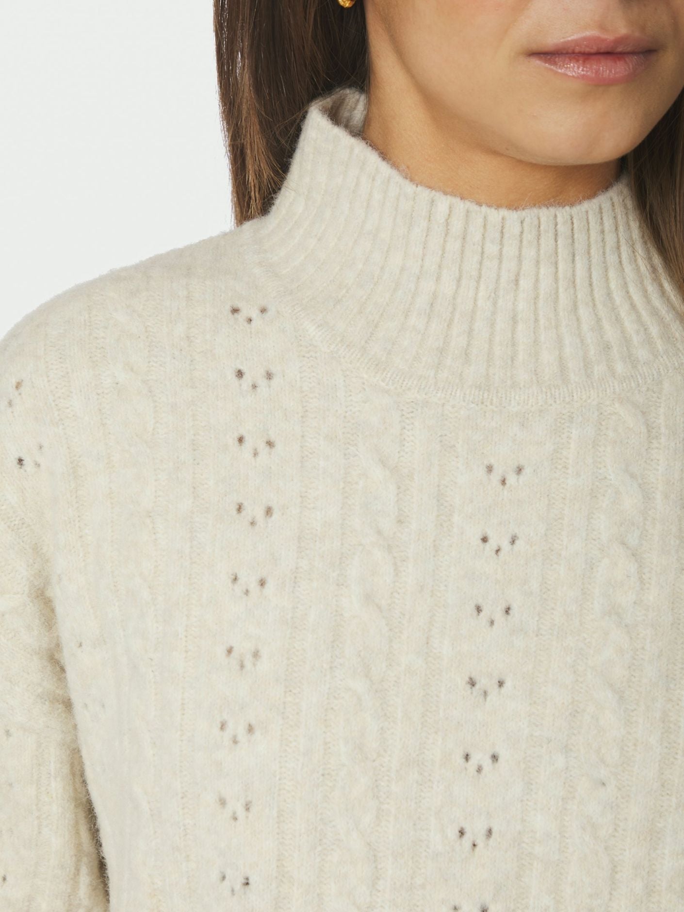 Anda Cable knit blouse