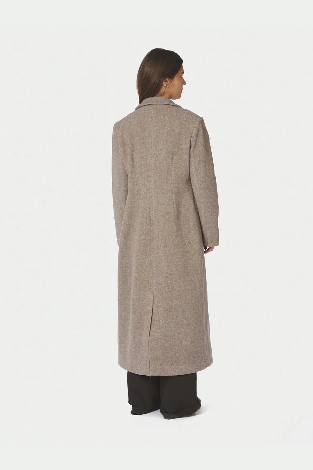 Corina Herringbone Twill Coat