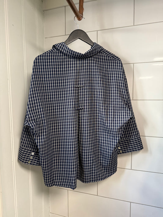 Amber Check Navy