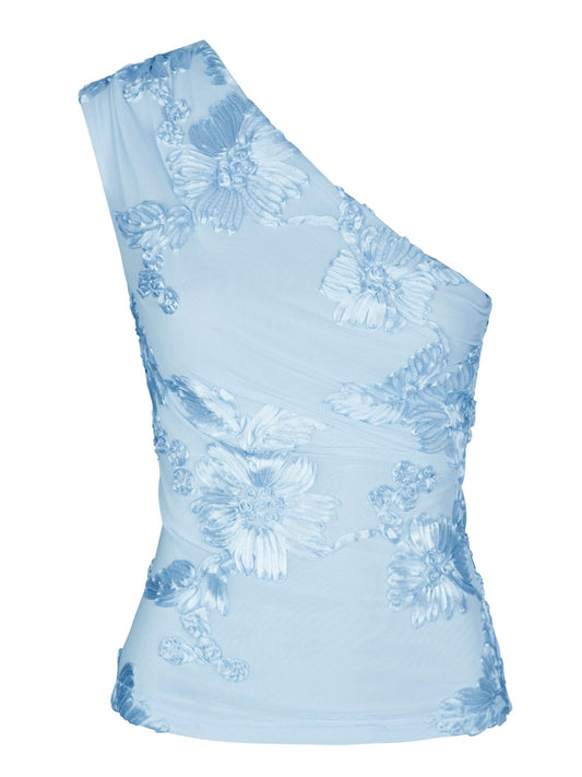 Florina big flower mesh top