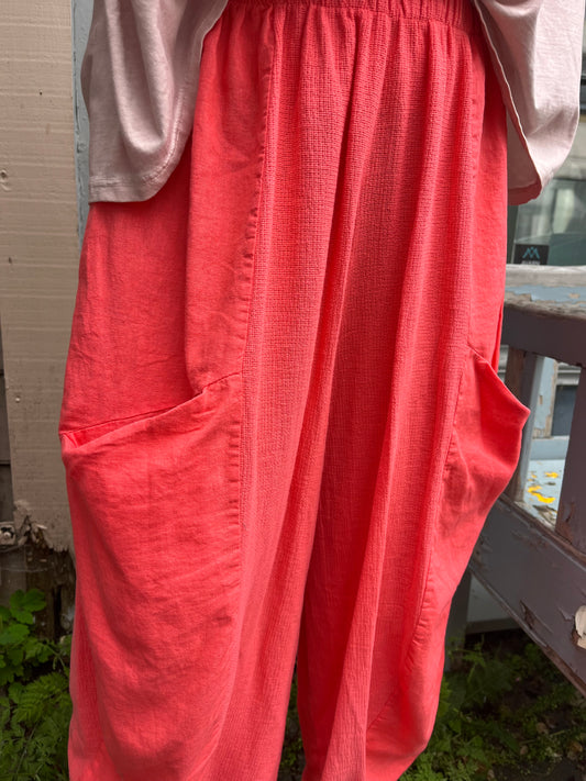 Linen pocket pant