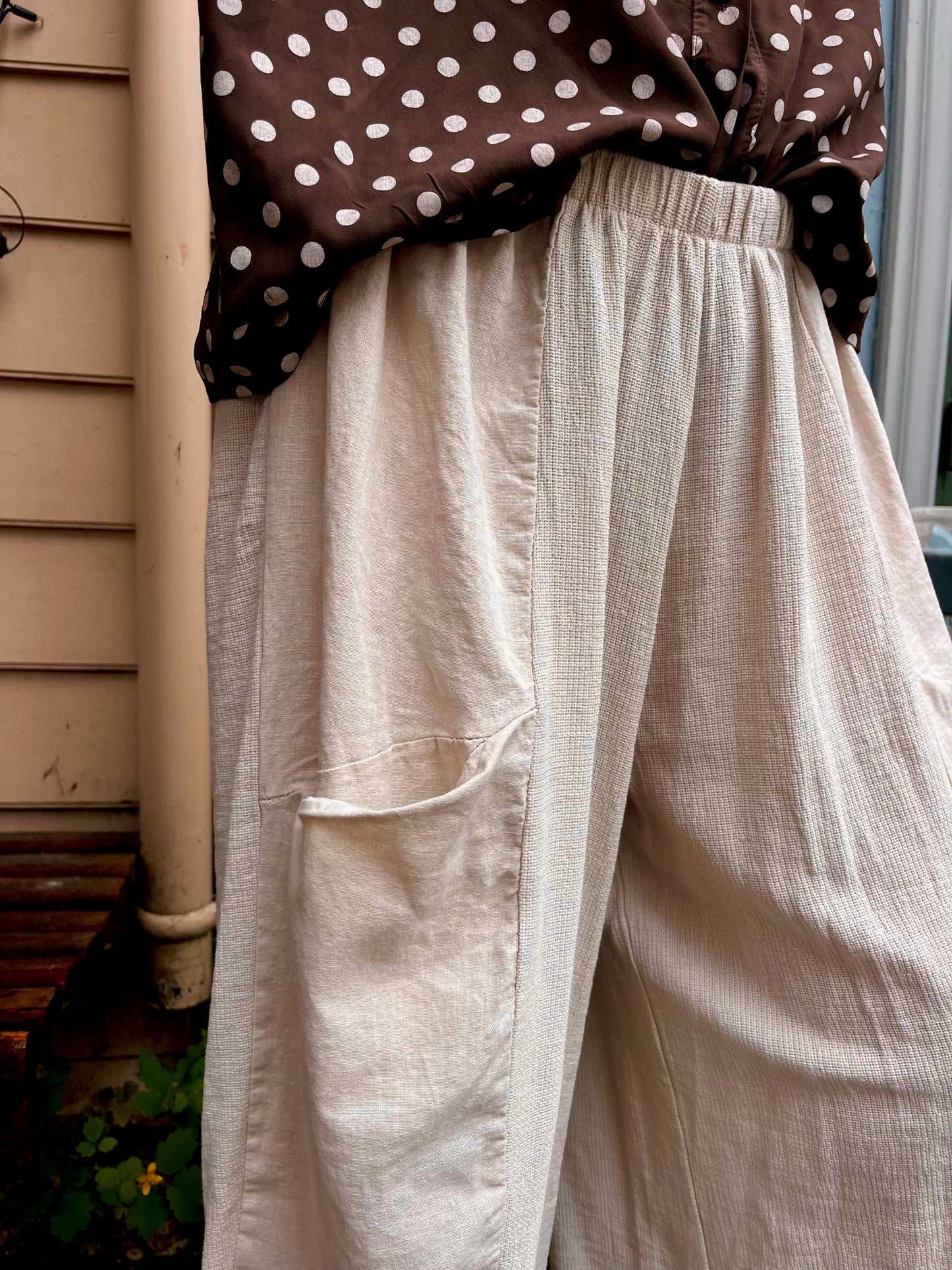 Linen pocket pant